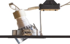 Spot încastrat inteligent oțel incl. WiFi GU10 înclinabil - Lock 1