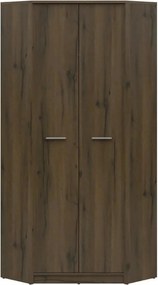 Dulap NEPO PLUS, stejar nobil, PAL laminat, cu 2 usi, 80x80x197 cm