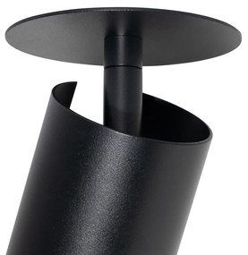 Set de 6 spoturi încastrate moderne negre GU10 50mm - Chels