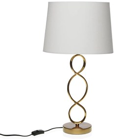 Lampă de masă Versa, metal, albă, 33x33x59 cm
