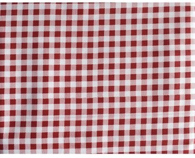 Fata de masa SAH alb si rosu CASA GINO , bumbac 100%, 125X140, masa 4 persoane