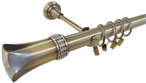 Galerie simpla PLUTON CRYSTAL - 25mm - aur antic (Alege marime: 280 cm)