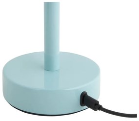 Veioză albastru-deschis LED cu abajur din metal (înălțime 24,5 cm) James – Leitmotiv