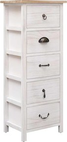 vidaXL Dulap lateral, 35 x 25 x 87 cm, lemn de paulownia