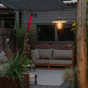 Lampă suspendată rustică pentru exterior auriu antic IP44 - Kansas