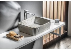 Sapho - Lavoar pentru blat DALMA, 47,5 x 37,5 cm, ceramică/gri