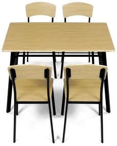 Set mobilier sufragerie Aeroplano (stejar sălbatic) (pentru 4 persoane). 1120643