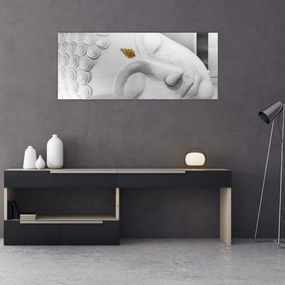 Tablou - Buddha alb (120x50 cm)
