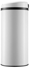 Cos gunoi cu senzor 56 L Alb Inox
