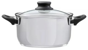 Oala inox cu capac 20cm, 3.6L, Lima