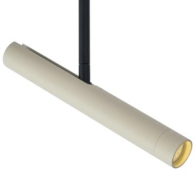 Spot modern bej cu negru pentru sistem de șină monofazat - Slimline Avery