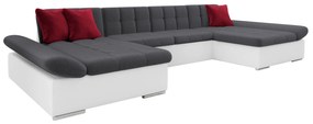 Canapea extensibilă Agnara (soft 017 (Alb) + kronos 22 + kronos 02). 1053619