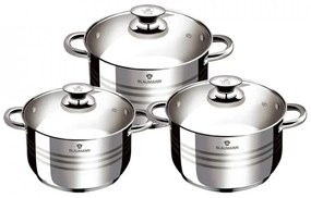 Set oale inox cu capac. 6 piese Jumbo Gourmet line blaumann BL 3174