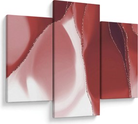 Tablou - Floare abstractă roșie N⁰3 (90x60 cm)