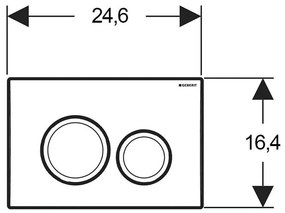 Set vas wc suspendat rimless cu capac soft close Villeroy  Boch, rezervor incastrat si clapeta crom Geberit