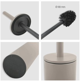 Spirella perie pentru WC Akira, gri-maro mat