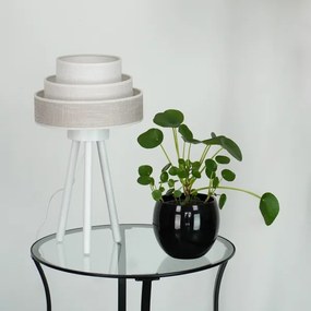 Lampă de masă Brilagi ALASKA LUNETA 1xE27/15W/230V gri/crem