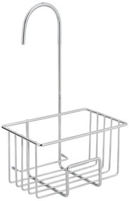 Raft pentru baie argintiu lucios de agățat din oțel inoxidabil Milito – Wenko