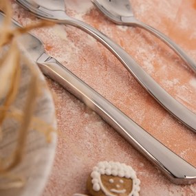 Tacâmuri argintii din oțel inoxidabil 24 buc. Shape – Orion