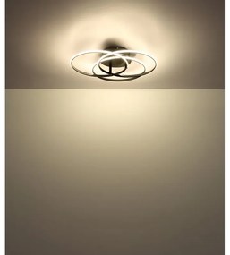 Plafoniera LED rotativa orientabila metal negru KOMBOS
