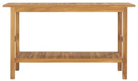 Dulap de chiuveta baie, 132x45x75 cm, lemn masiv de tec fara cos