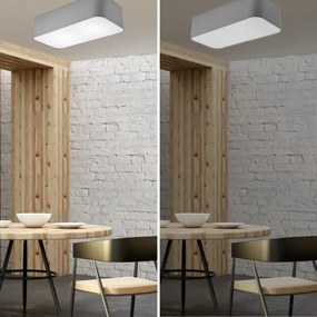 Plafonieră SIRJA SQUARE 2xE27/15W/230V gri