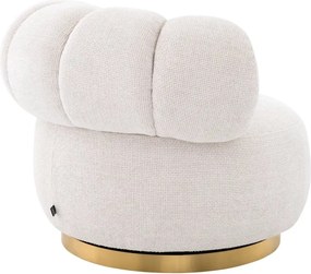 Fotoliu pivotant design elegant LUX Phedra, Lyssa off-white