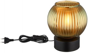 Veioza/Lampa de masa design modern ZUMBA negru/verde