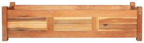 Straturi inaltate de gradina, 2 buc, 100x30x25 cm, lemn acacia