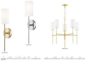 Aplica de perete design modern OLIVIA nichel lucios