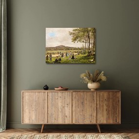 Tablou - French 19th Century, Race Course at Longchamps, reproducere (70x50 cm)