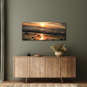 Tablou - Apus de soare, ocean (120x50 cm)