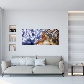 Tablou cu lup (120x50 cm), în 40 de alte dimensiuni noi