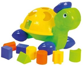 Jucarie sortator pentru copii si bebelusi NOVOKIDS™ Happy Turtle ,pentru camera si baie , dimensiuni 26x16x17 cm cm, jucarie interactiva, Multicolor