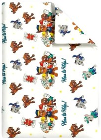 Pilota din bumbac ranforce cu Paw Patrol Alb pentru pat 2-8 / 2-12 ani - ASC6427968007621