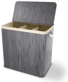 Juskys Coș de bambus Curly 150 L - gri