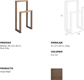 Suport pentru haine din lemn natural de pin Dress rack