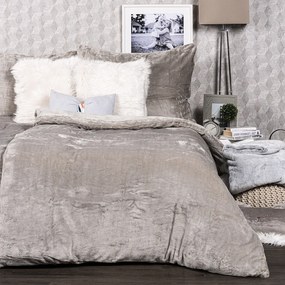 Lenjerie de pat din microflanel 4Home gri, 160 x 200 cm, 70 x 80 cm