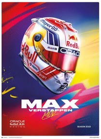 Imprimare de artă Max Verstappen - Helmet 2023