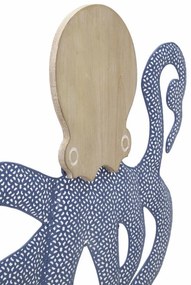 Decoratiune de perete 3D din metal si MDF, 41 x 57 x 1,5 cm, Octopus Mauro Ferreti