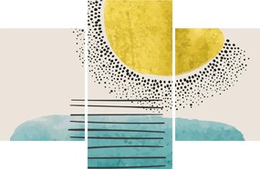 Tablou - pictură abstractă de plajă N⁰2 (90x60 cm)
