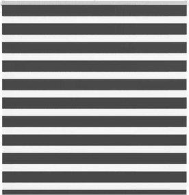 vidaXL Jaluzea cu zebră neagră lățime materială 145,9 cm poliester