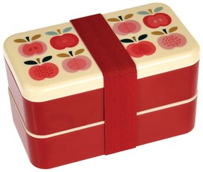 Cutie pentru prânz 2 buc./cu tacâmuri Vintage Apple – Rex London