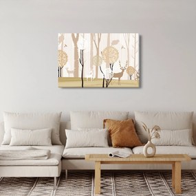 Tablou - Pădure ilustrată (90x60 cm)