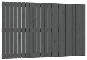 824895 vidaXL Tăblie de pat pentru perete, gri, 147x3x90 cm, lemn masiv pin