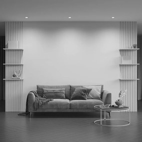 Spot incastrabil design modern Slim argintiu