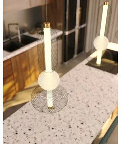 Lustră LED pe cablu MAXLIGHT P0591 BORA LED/10W/230V d. 22 cm alb/negru