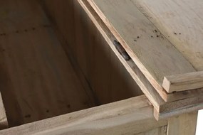 Comodă TV rustică natur , din lemn sculptat „Charm”