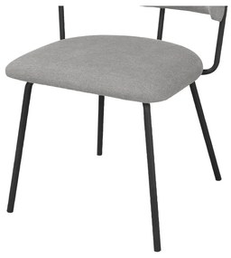 Scaune de dining gri 2 buc. Claudia – Støraa