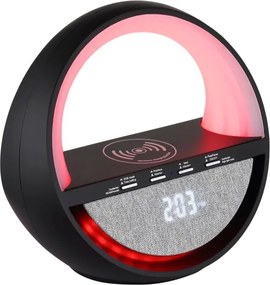 Globo 39907S - Lampă de birou reîncărcabilă LED RGBW Dot cu difuzor SOUNDRA LED/3,5W/5V 1800 mAh